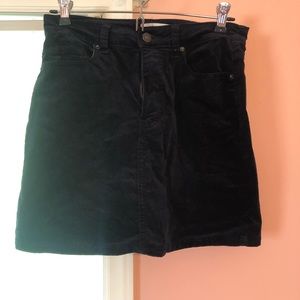 forever 21 velvet skirt